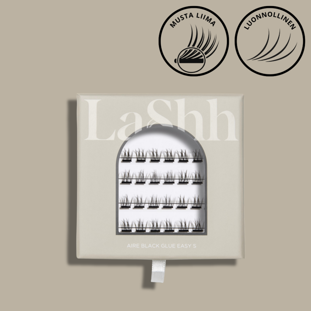 LaShh AIRE BLACK GLUE EASY S -lisäripsipakkaus