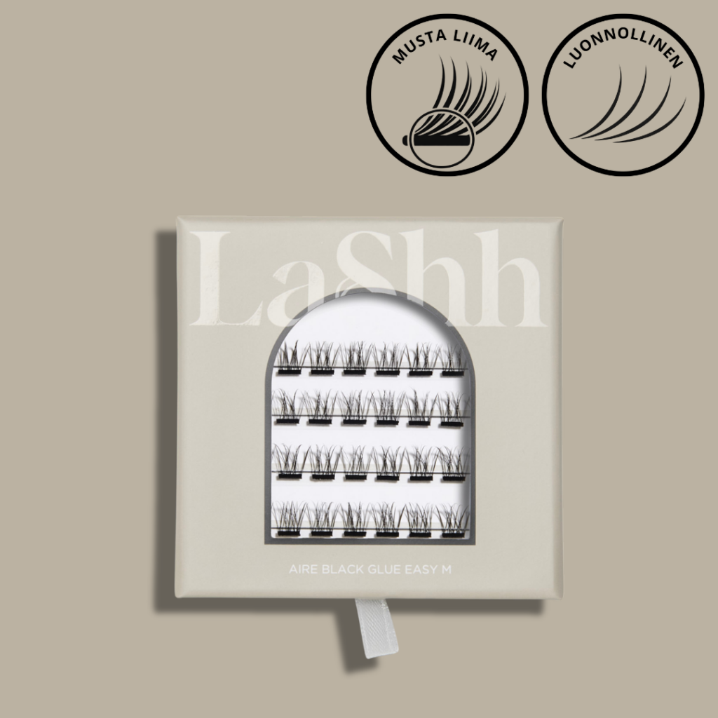 LaShh AIRE BLACK GLUE EASY M -lisäripsipakkaus
