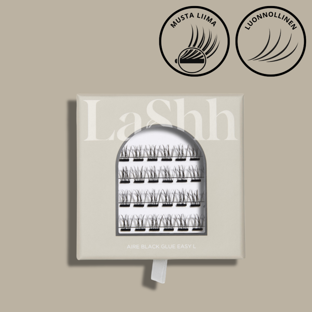 LaShh AIRE BLACK GLUE EASY L -lisäripsipakkaus